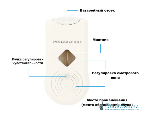 Сейсмограф датчик землетрясений QK2